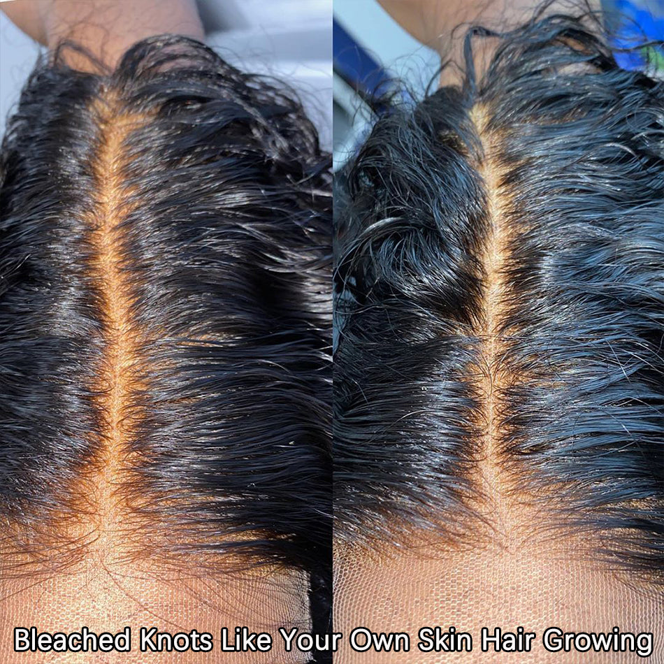 Perfect HD Invisible Pre Plucked 13X4 Deep Wave Lace Front Human Hair Wig 180% Density