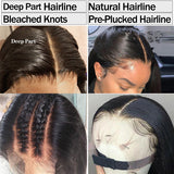 180% Density Body Wave HD Transparent Lace Front Human Hair Wig Pre Plucked For Black Women