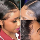 Pre Plucked Pixie Side Part Straight Bob Lace Frontal Wig HD Lace 180% Density
