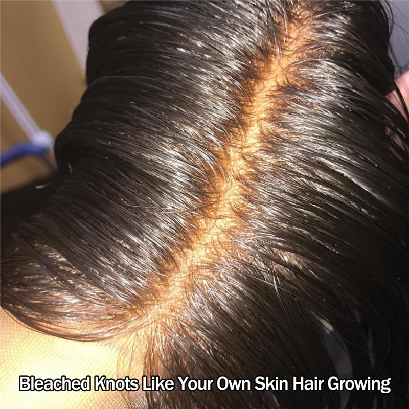 180% Density Deep Wave Human Hair Bob Wig HD Transparent Lace Front Wig Pre Plucked