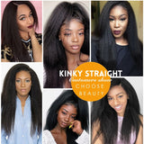 Yaki Kinky Straight 360 Lace Wig Pre Pluckec HD Lace Transparent 180% Density