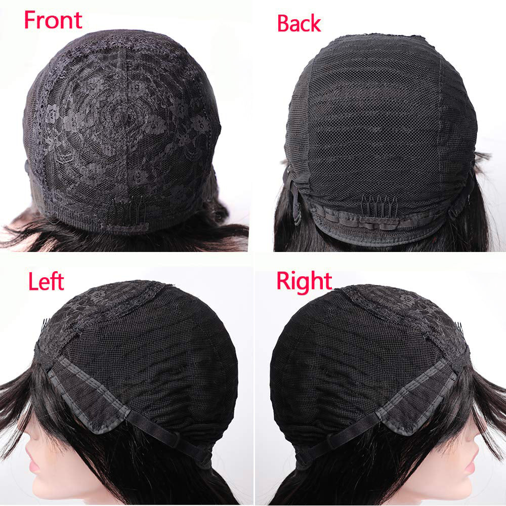 Trending Style Machine Made Wigs With Bangs Kinky Curly Human Hair High Density 180% Soft and Bouncy