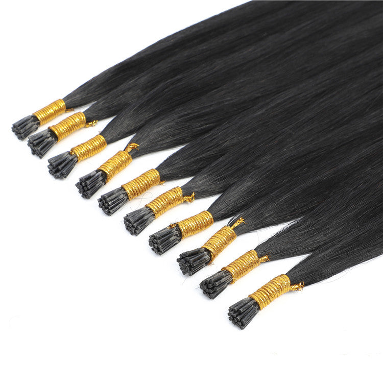 AMZHAIR New Arrival Italian Keratin I Tip Virgin Cuticle Aligned Human Hair Extensions