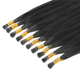 AMZHAIR New Arrival I Tip Cuticle Aligned Virgin Human Hair Extensions Silky Straight