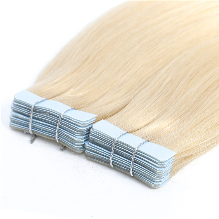AMZHAIR New Arrival Virgin Cuticle Aligned Tape In Human Hair Extensions 5 Colors Available