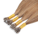 AMZHAIR New Arrival Nano Ring Human Hair Extensions Light Color Virgin European Hair Extension