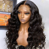 Pre Plucked Body Wave Closure Wig Affordable 180% Density Full End