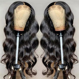 Pre Plucked Body Wave Closure Wig Affordable 180% Density Full End