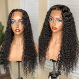 High Qualtiy Kinky Curly Lace Closure Wig 180% Density Human Hair Virgin Hair