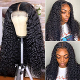 High Qualtiy Kinky Curly Lace Closure Wig 180% Density Human Hair Virgin Hair