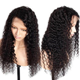 Glueless Deep Wave HD 13x4 Lace Front Human Hair Wigs Pre-Plucked Hairline 180% Density