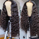 Affordable Deep Wave Lace Closure Wig 100% Human Hair High Density
