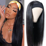180% Density High Density Headband Wig Straight Best Virgin Human Hair Headband Wigs