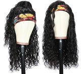 Soft Bouncy Affordable Headband Wig Water Wave High Full Density