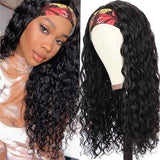 Soft Bouncy Affordable Headband Wig Water Wave High Full Density