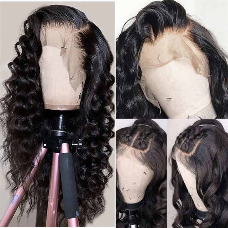 180% Density Pre Plucked HD Lace Wigs 13X4 Lace Frontal Loose Wave Human Hair