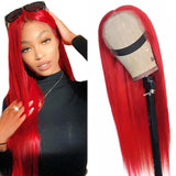 Pre Plucked Blonde 613 Pink Red Brown Orange Colored Lace Front Wig