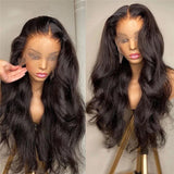 Glueless 180% Density HD Transparent Lace Frontal Wig Body Wave Pre Plucked