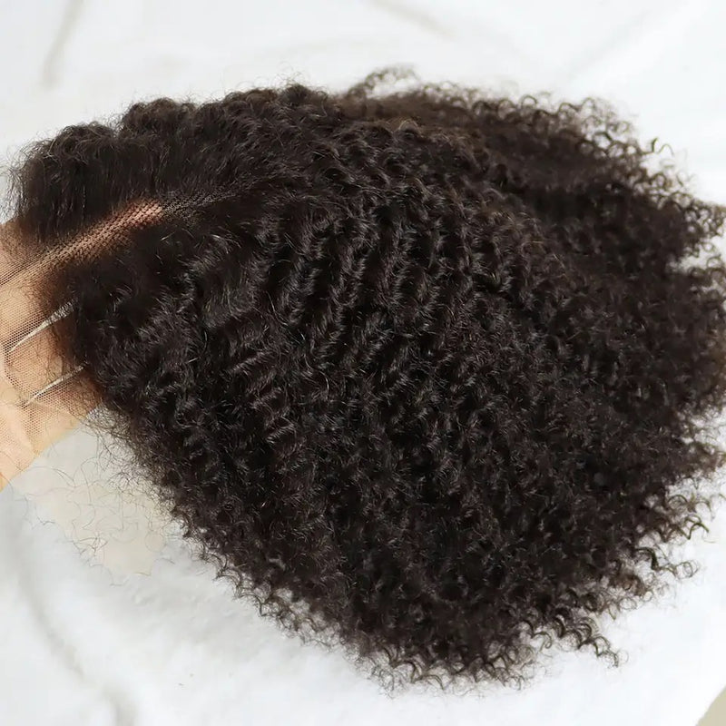 Best Selling Natural Black Color Wigs Curly Wave Raw Vietnamese Hair Wigs Kinky Curly Wave 13x6 Human Hair Lace Frontal Wigs for Women