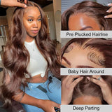 AMZHAIR Raw Vietnamese Hair Blue Color Body Wave 13x4 Lace Wigs Human Hair 13x6 Hd Transparent Lace Frontal Wigs for Women