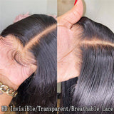 High Density Yaki Kinky Straight Lace Closure Wig Human Virgin Hair