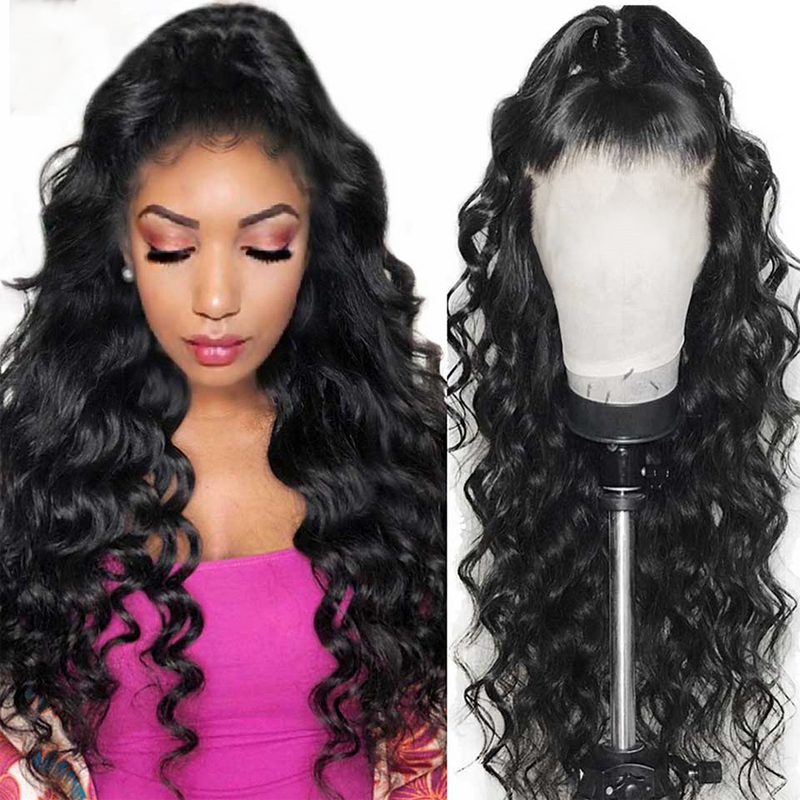 180% Density Pre Plucked HD Lace Wigs 13X4 Lace Frontal Loose Wave Human Hair