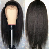 Yaki Kinky Straight 360 Lace Wig Pre Pluckec HD Lace Transparent 180% Density