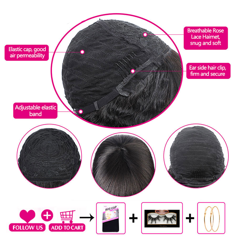 Clearance Sales Fashionable Design Machine Made Wigs With Bangs Straight Brazilian Human Virgin Remy Hair