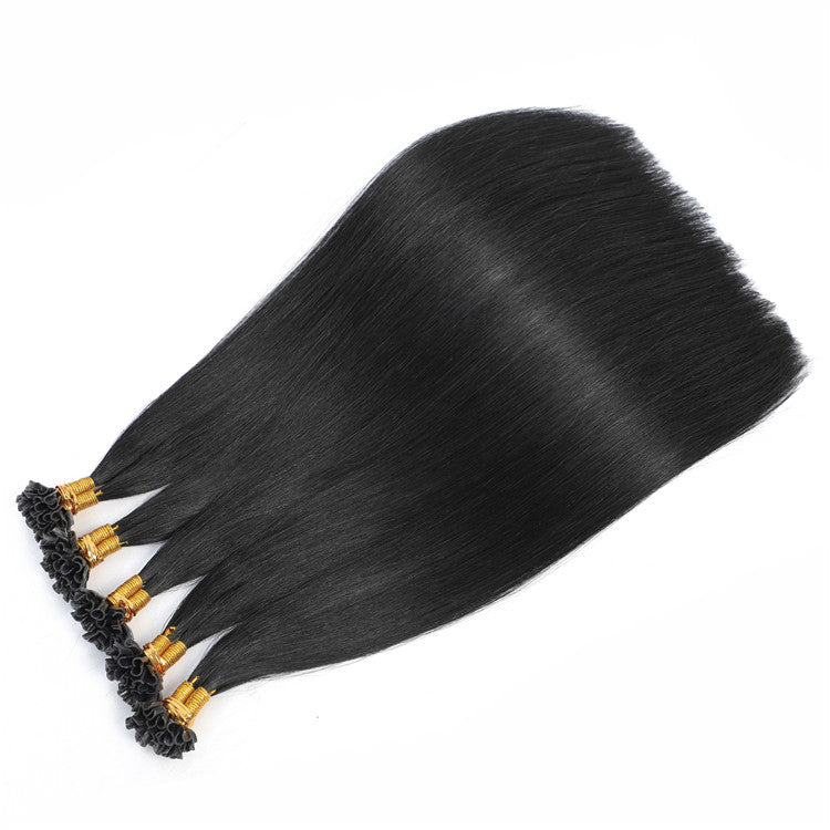 AMZHAIR New Arrival Keratin U-tip Human Hair Extensions Cuticle Aligned Virgin Hair Different Colors In Stock