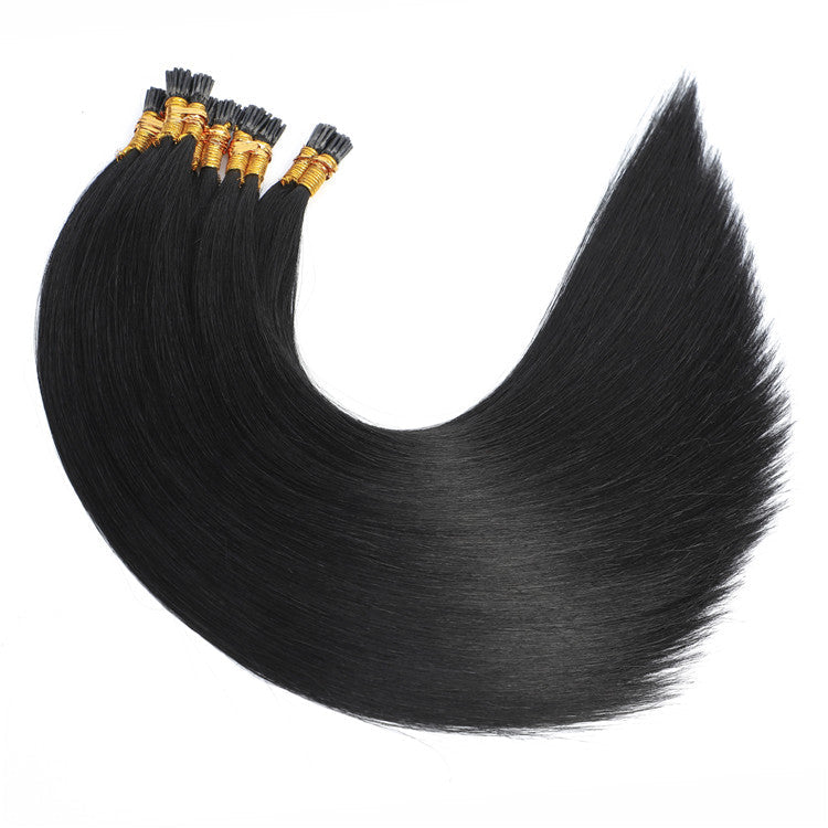 AMZHAIR New Arrival I Tip Cuticle Aligned Virgin Human Hair Extensions Silky Straight
