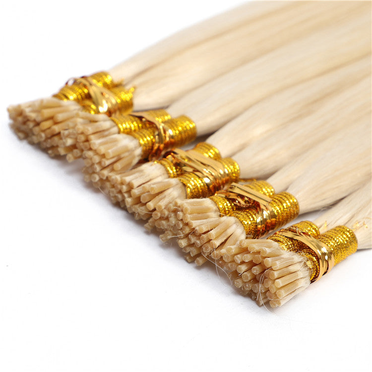 AMZHAIR New Arrival Italian Keratin I Tip Virgin Cuticle Aligned Human Hair Extensions