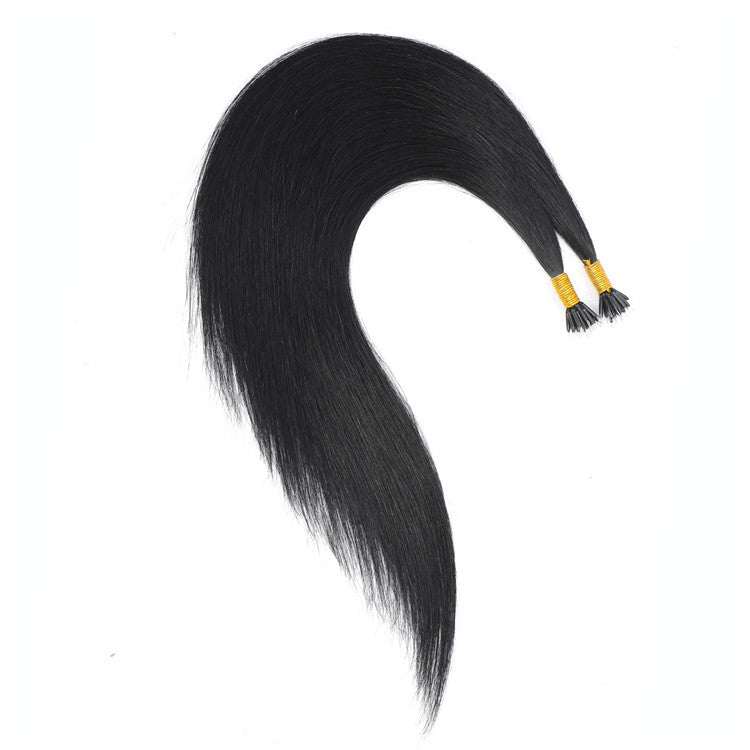 AMZHAIR New Arrival Nano-ring Extension Human Hair For White Women Virgin Remy Hair Color #1b/#6/#27/#613