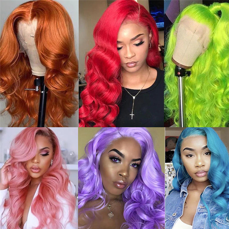High Density Pre Plucked Body Wave 613 Blonde Lace Frontal Wig