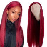 Pre Plucked Blonde 613 Pink Red Brown Orange Colored Lace Front Wig