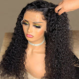180% Density Glueless HD 360 Lace Wig Curly Wave Pre Plucked