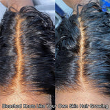Affordable Deep Wave Lace Closure Wig 100% Human Hair High Density