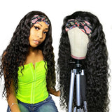 Affordable Deep Wave Headband Wig High Density Human Virgin Hair