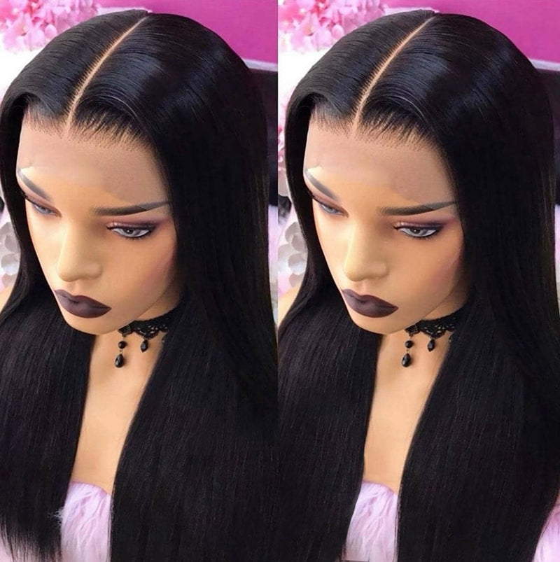 Pre Plucked High Quality Human Hair Straight HD Full Lace Wig 180% Density